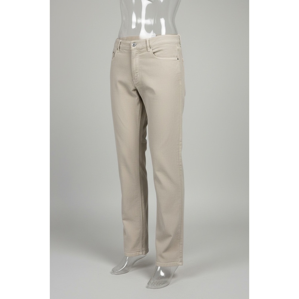 NWT Faherty Stretch Terry 5-Pocket Pants Mens 35x32 Stone Beige MBC0021-STN